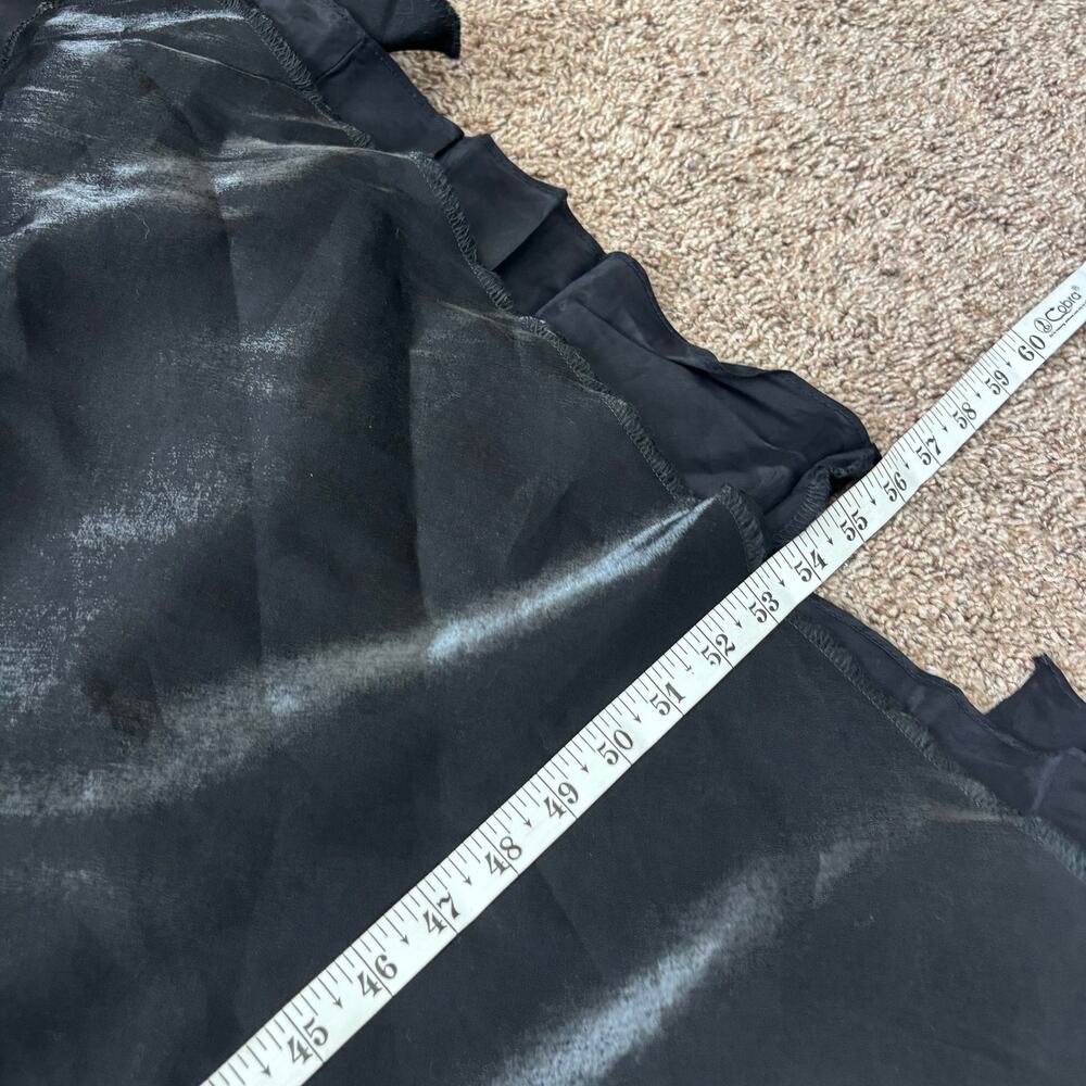 Vintage 90s Black Cowl Neck Maxi Dress Size 6 Fits XS Satin Liquid Silk Look - Picture 11 of 16